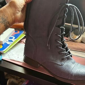 Aldo Women's Lace-Up Boots in Dark Blue